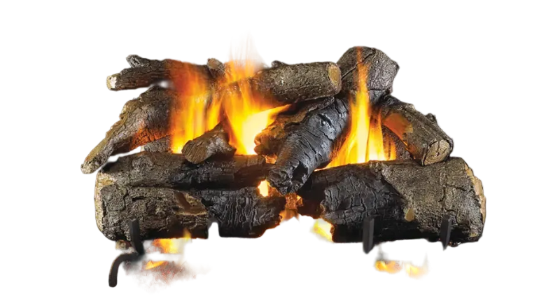 Charred American Oak Gas Logs