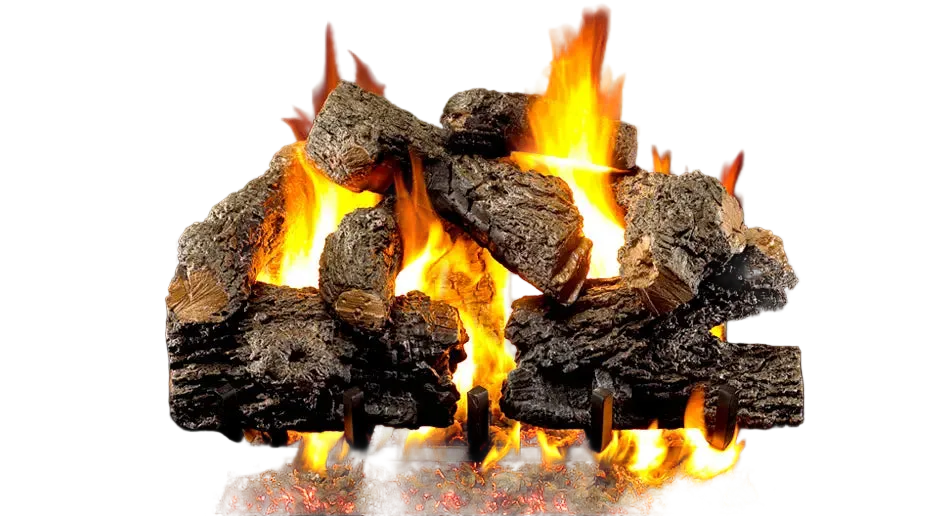 Charred Royal English Oak Gas Logs