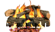 Charred Evergreen Oak Gas Logs