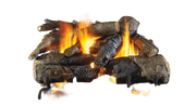 Charred American Oak Gas Logs