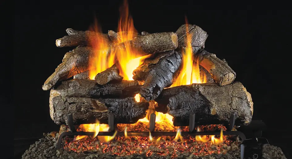Charred American Oak Gas Logs