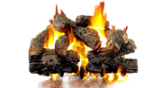 Charred Royal English Oak Gas Logs
