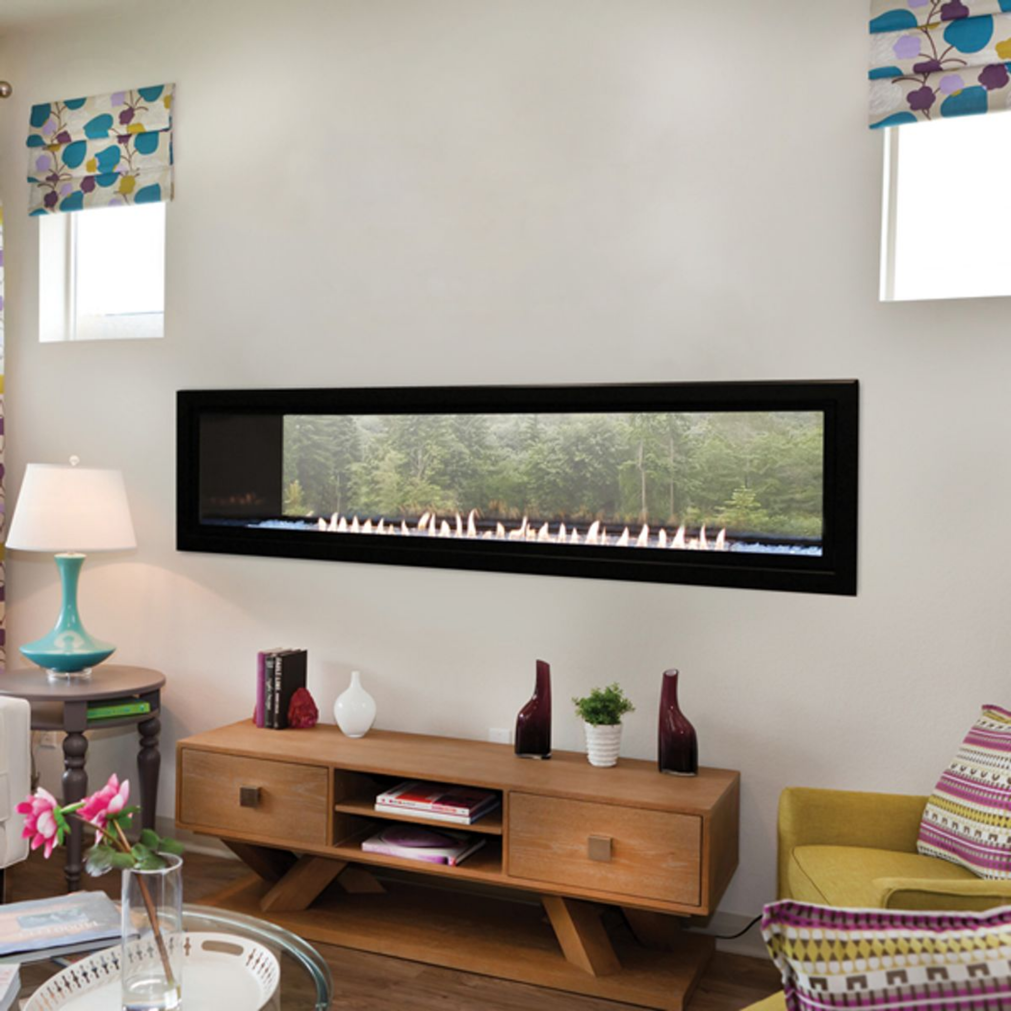 The Boulevard 60” Vent-Free See-Through Gas Fireplace